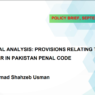 Critical Analysis: Provisions Relating to Murder in Pakistan Penal Code