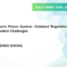 Pakistan’s Prison System: Outdated Regulations and Modern Challenges