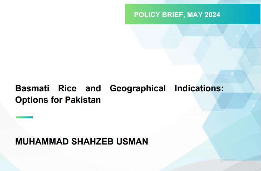 Basmati Rice and Geographical Indications: Options for Pakistan