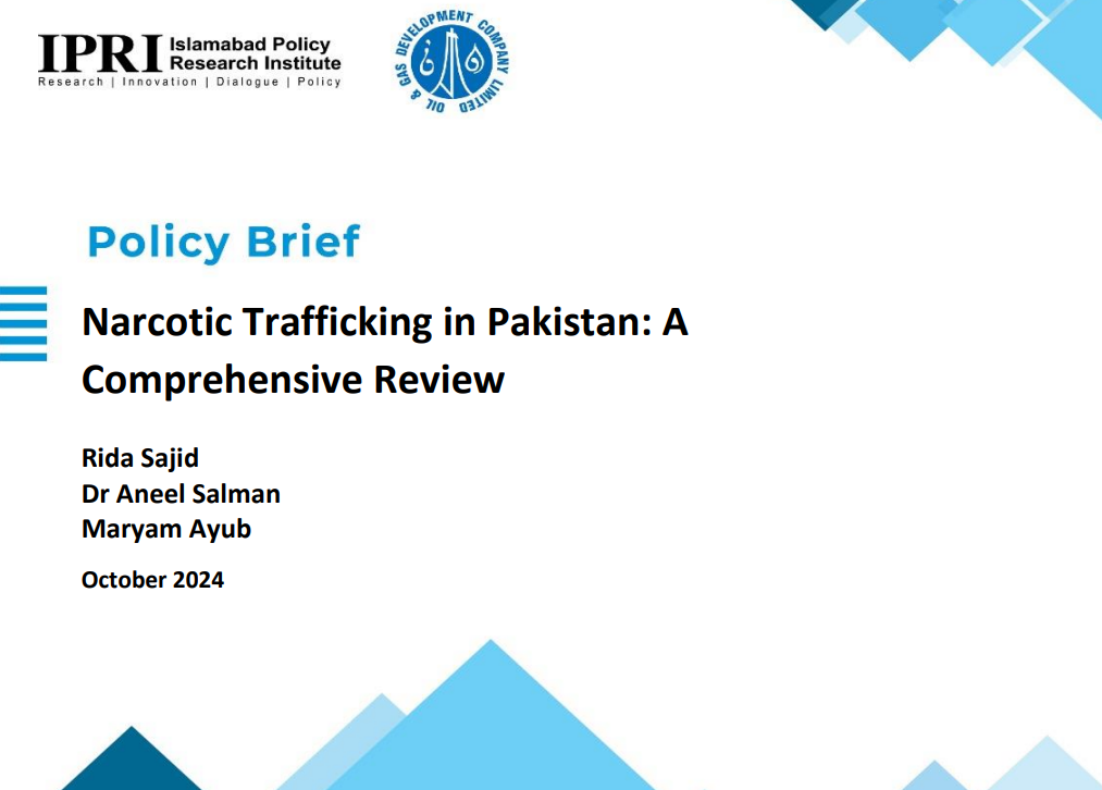 Narcotic Trafficking in Pakistan: A Comprehensive Review