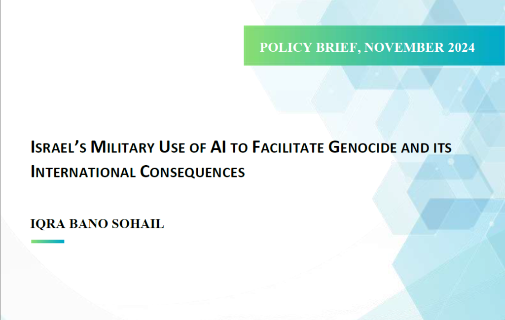 Israel’s Military Use of AI to Facilitate Genocide and its International Consequences