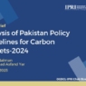 Analysis of Pakistan Policy Guidelines for Carbon Markets-2024