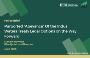 Purported “Abeyance” of The Indus Waters Treaty – Legal Options on The Way Forward