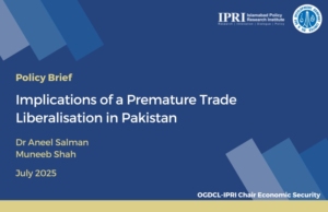 Implications of a Premature Trade Liberalisation in Pakistan