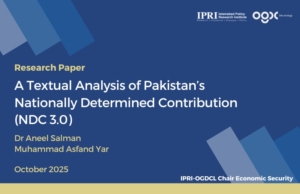 A Textual Analysis of Pakistan’s Nationally Determined Contribution (NDC 3.0)