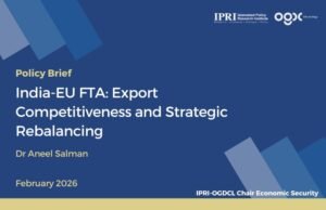 India-EU FTA:Export Competitiveness and Strategic RebalancingKeyword: EU-FTA, India, tariff-reduction